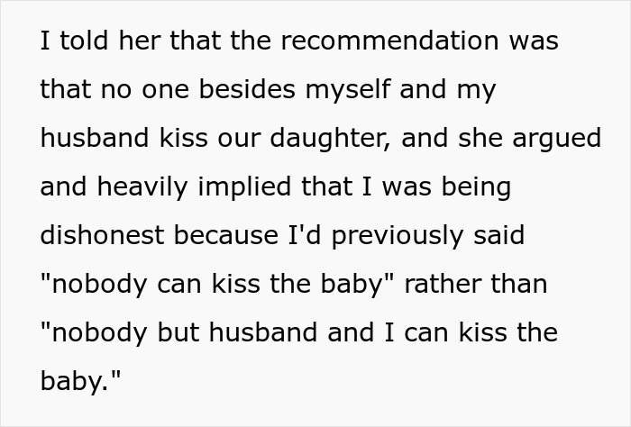 Woman Kisses Her Baby In Front Of MIL While She's Not Allowed To, Gets Asked To Stop But Refuses Woman Kisses Her Baby In Front Of MIL While She's Not Allowed To, Gets Asked To Stop But Refuses