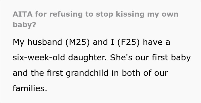 Woman Kisses Her Baby In Front Of MIL While She's Not Allowed To, Gets Asked To Stop But Refuses Woman Kisses Her Baby In Front Of MIL While She's Not Allowed To, Gets Asked To Stop But Refuses